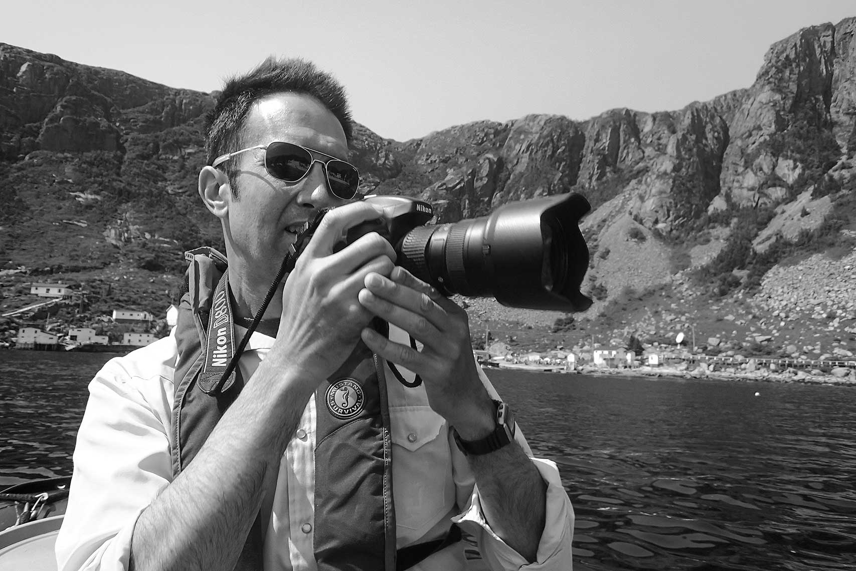 Travel editorial photographer Dean Casavechia in Newfoundland