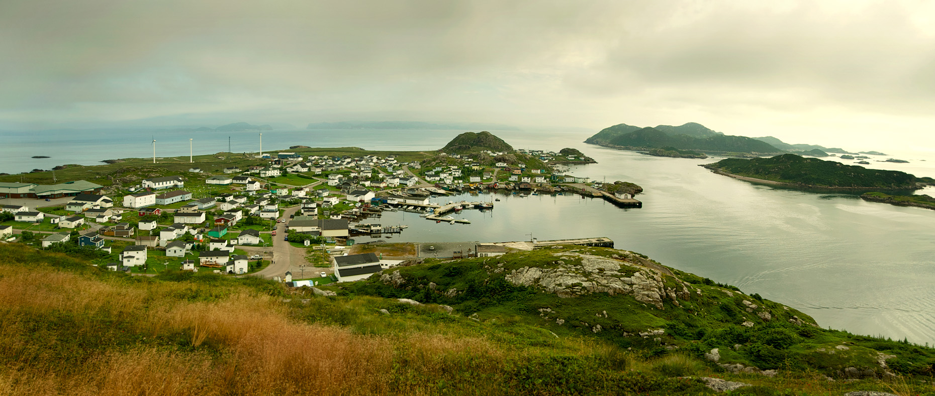 Pano image of Ramea Island, Newfoundland